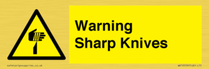 Warning Sharp Knives